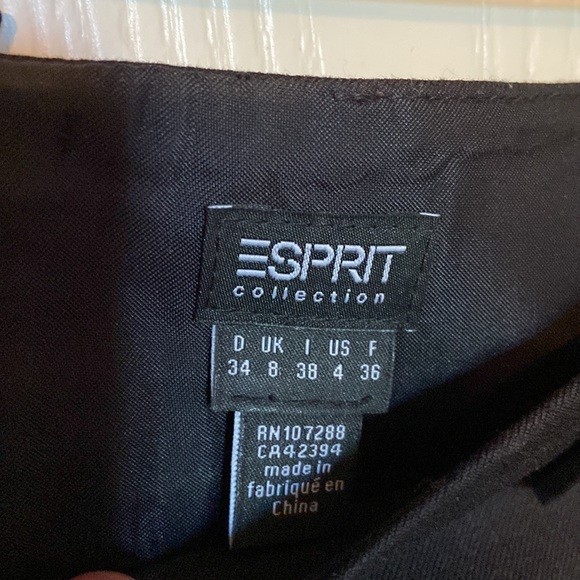 Esprit Black Pencil Skirt with Buttons Down Front - Picture 5 of 5